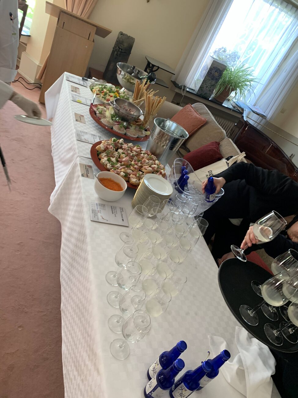 Japanische Häppchen beim Catering für den Generalkonsul